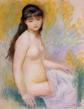 Pierre Auguste Renoir : Seated Bather III